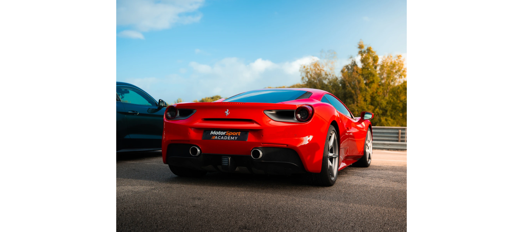 Vue arrière Ferrari 488 GTB