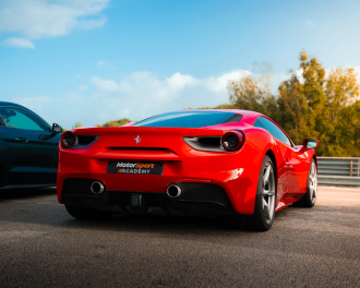 Vue arrière Ferrari 488 GTB