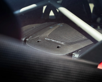 Vue moteur de la Porsche 718 Cayman GT4 RS