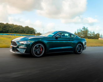 Vue profil Ford Mustang Bullitt