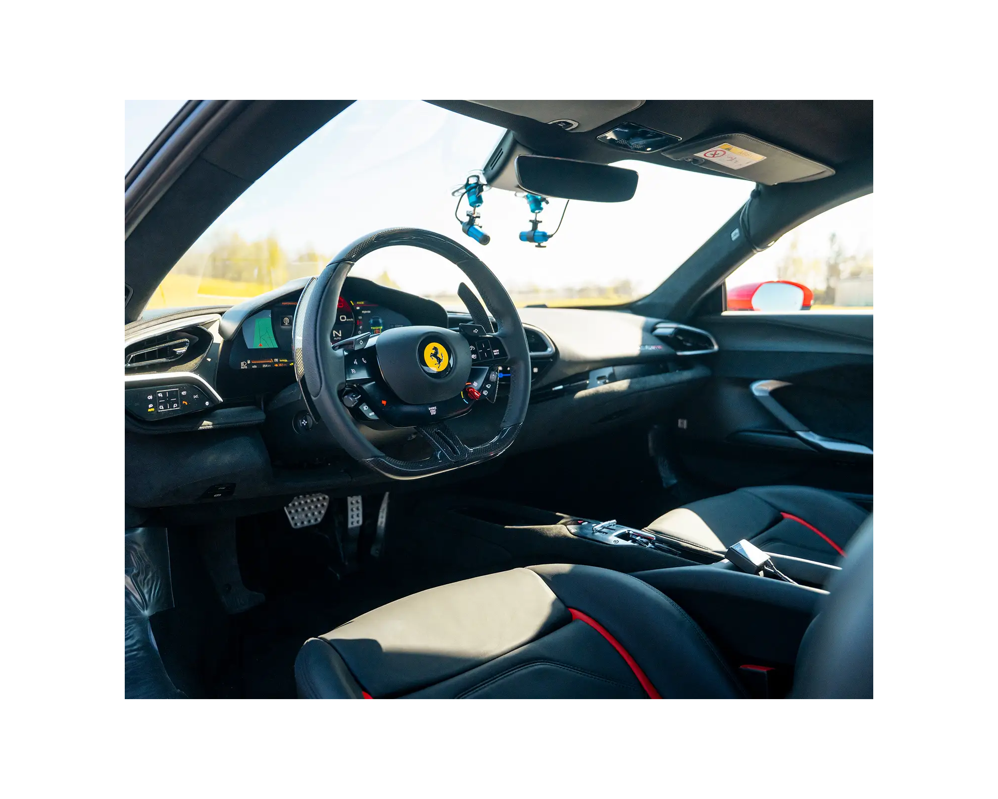Vue intérieur Ferrari 296 GTB