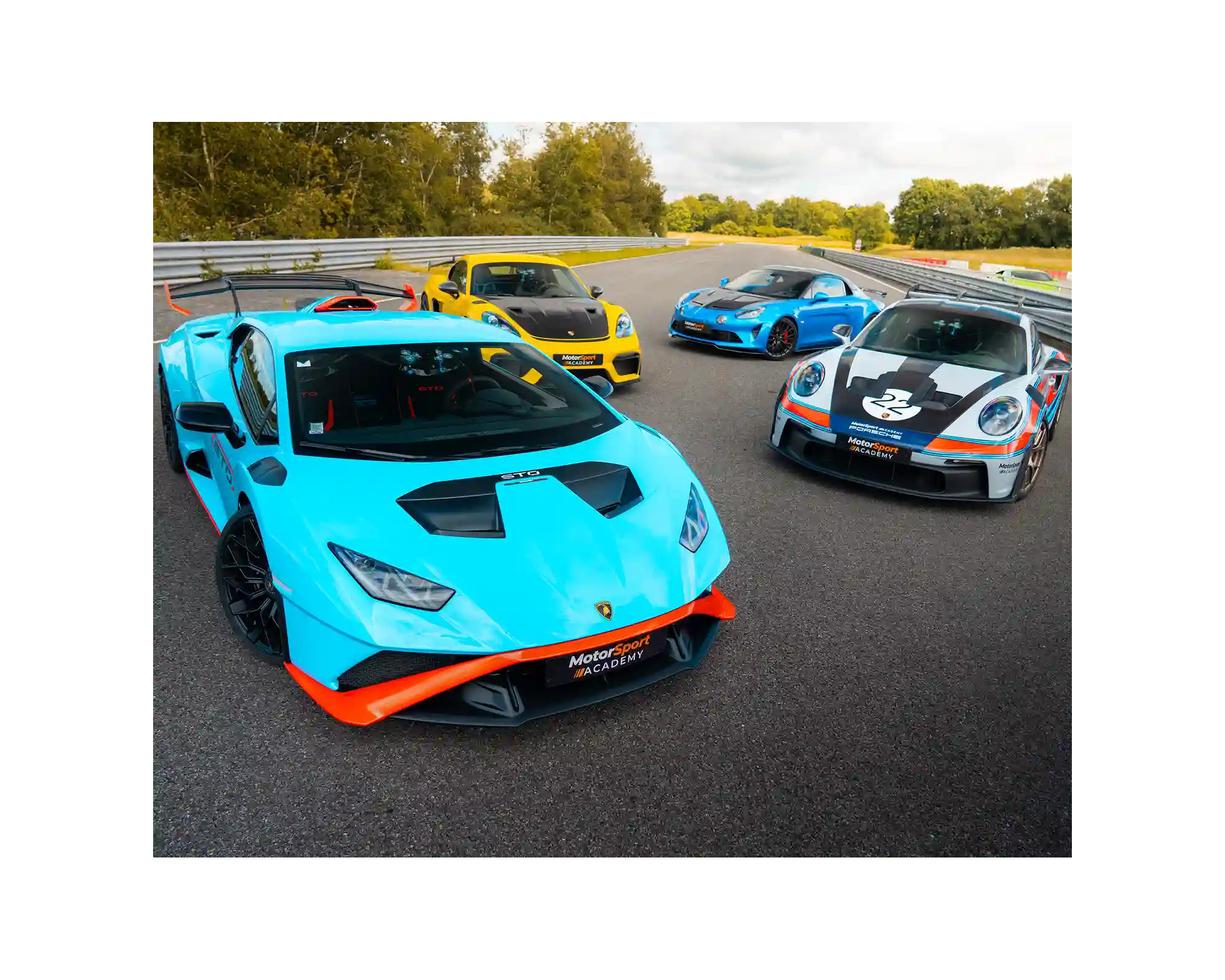 Stage de pilotage Porsche 992 GT3RS, Lamborghini Huracan STO, Alpine A110R et Porsche 718 Cayman GT4RS