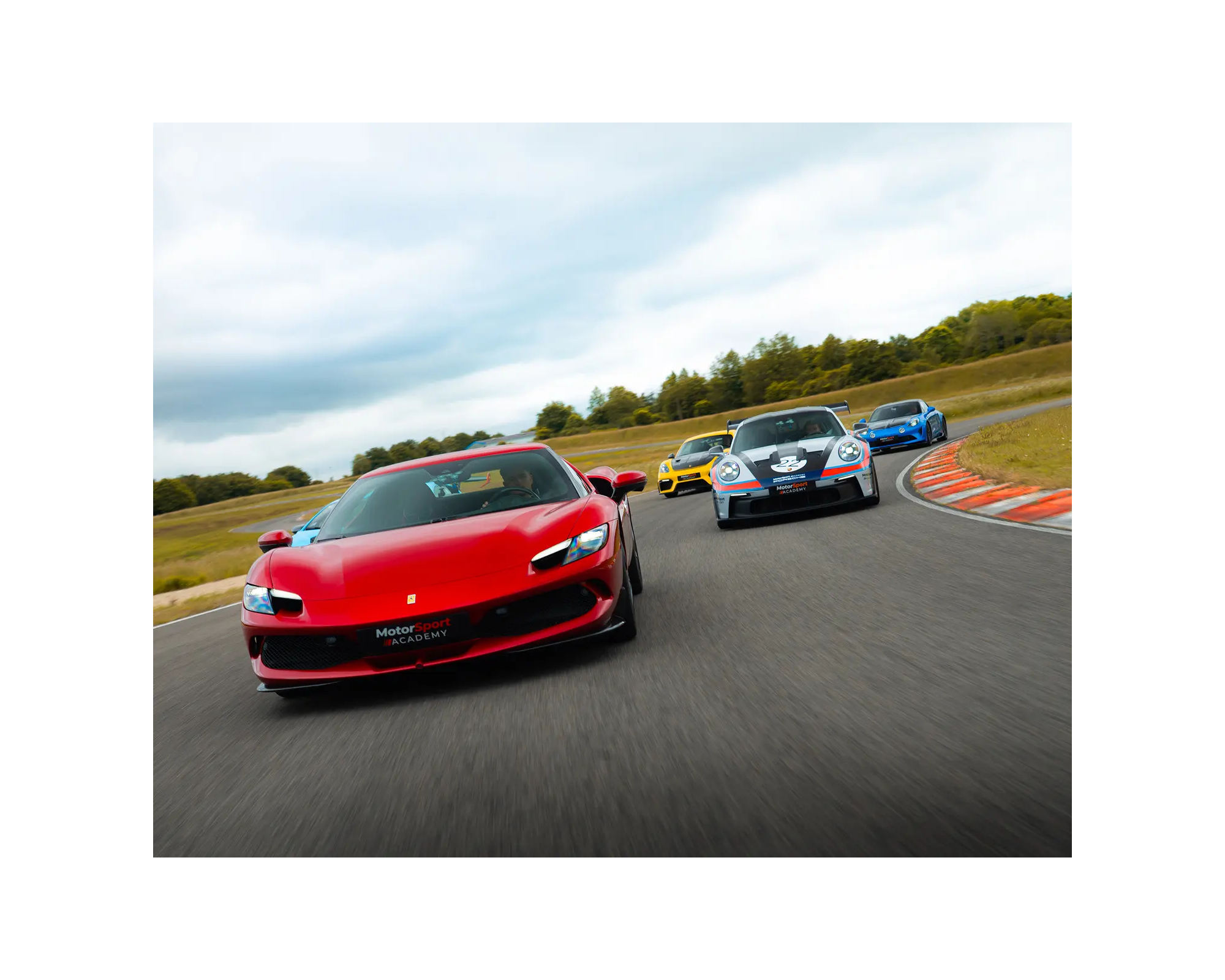 Stage de pilotage Ferrari 296 GTB, Porsche GT3RS, Porsche 718 Cayman GT4RS et Alpine A110R