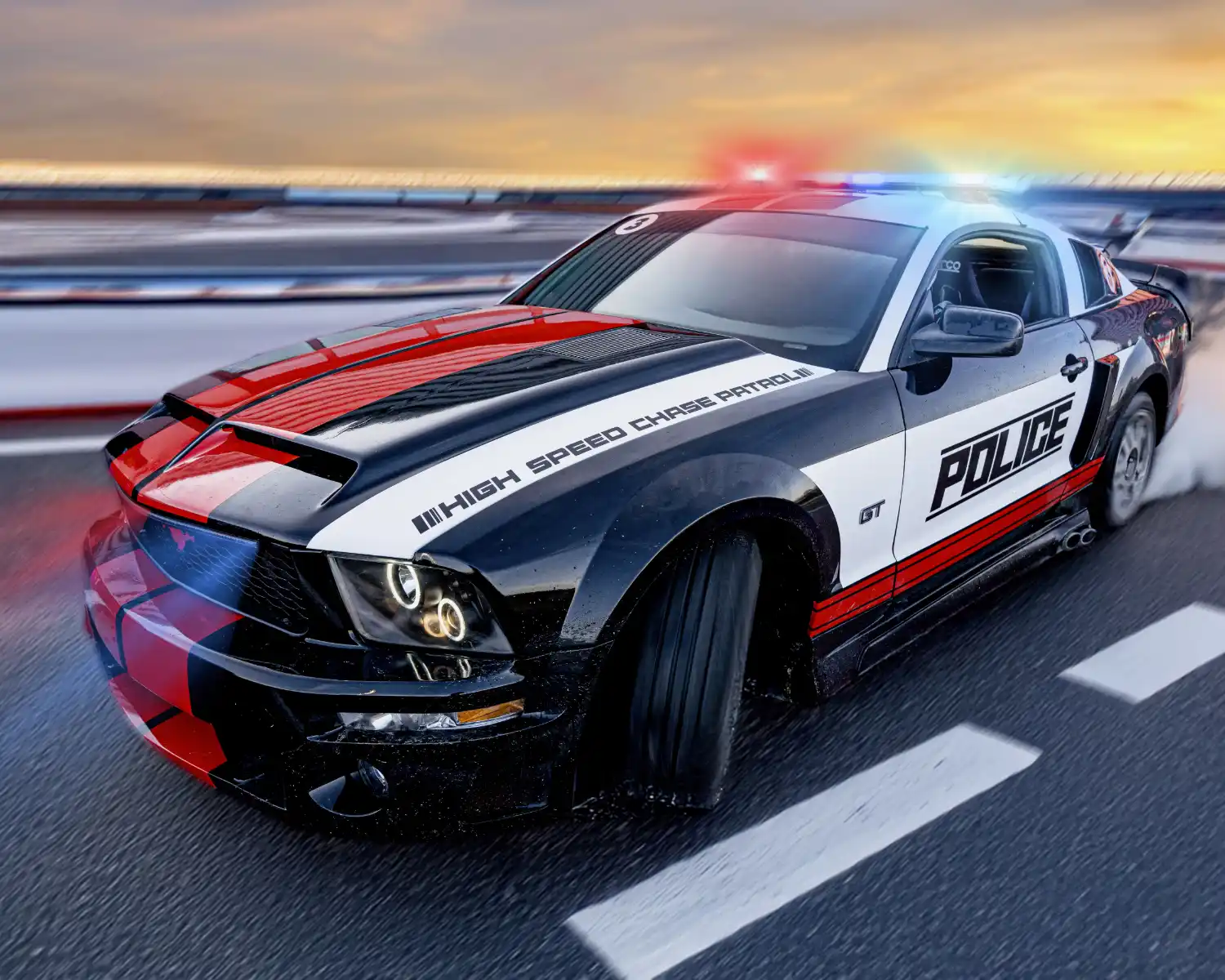 Baptême de drift Ford Mustang V8