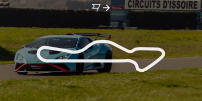 Tracé circuit d'Issoire (63)
