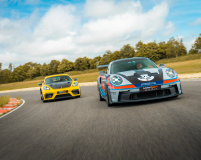 Porsche sur le circuit de Pouilly-en-Auxois